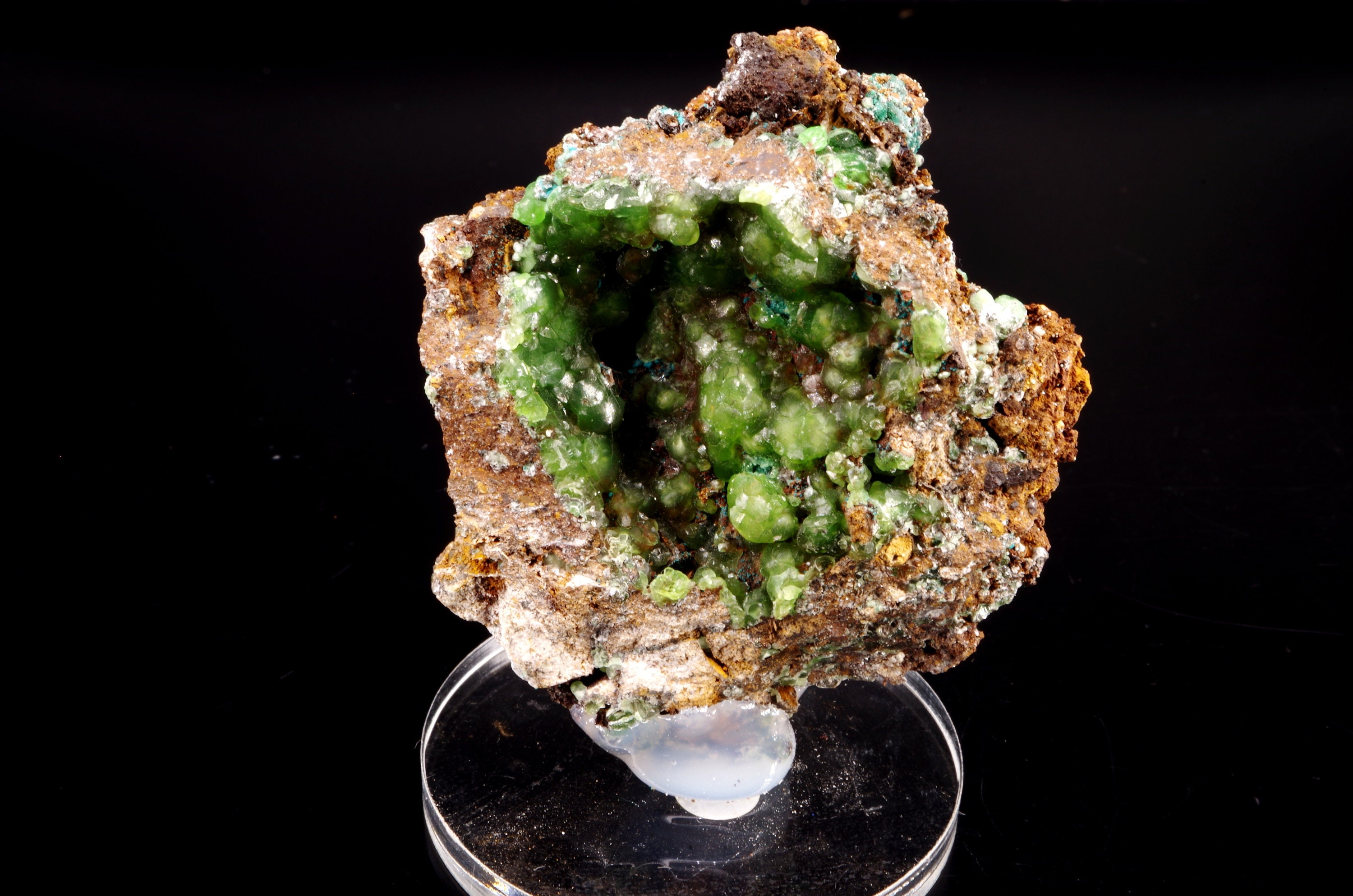 Smithsonite Rosasite Lavrion Mine Grèce/Greece 6x5.5x3cm 105G