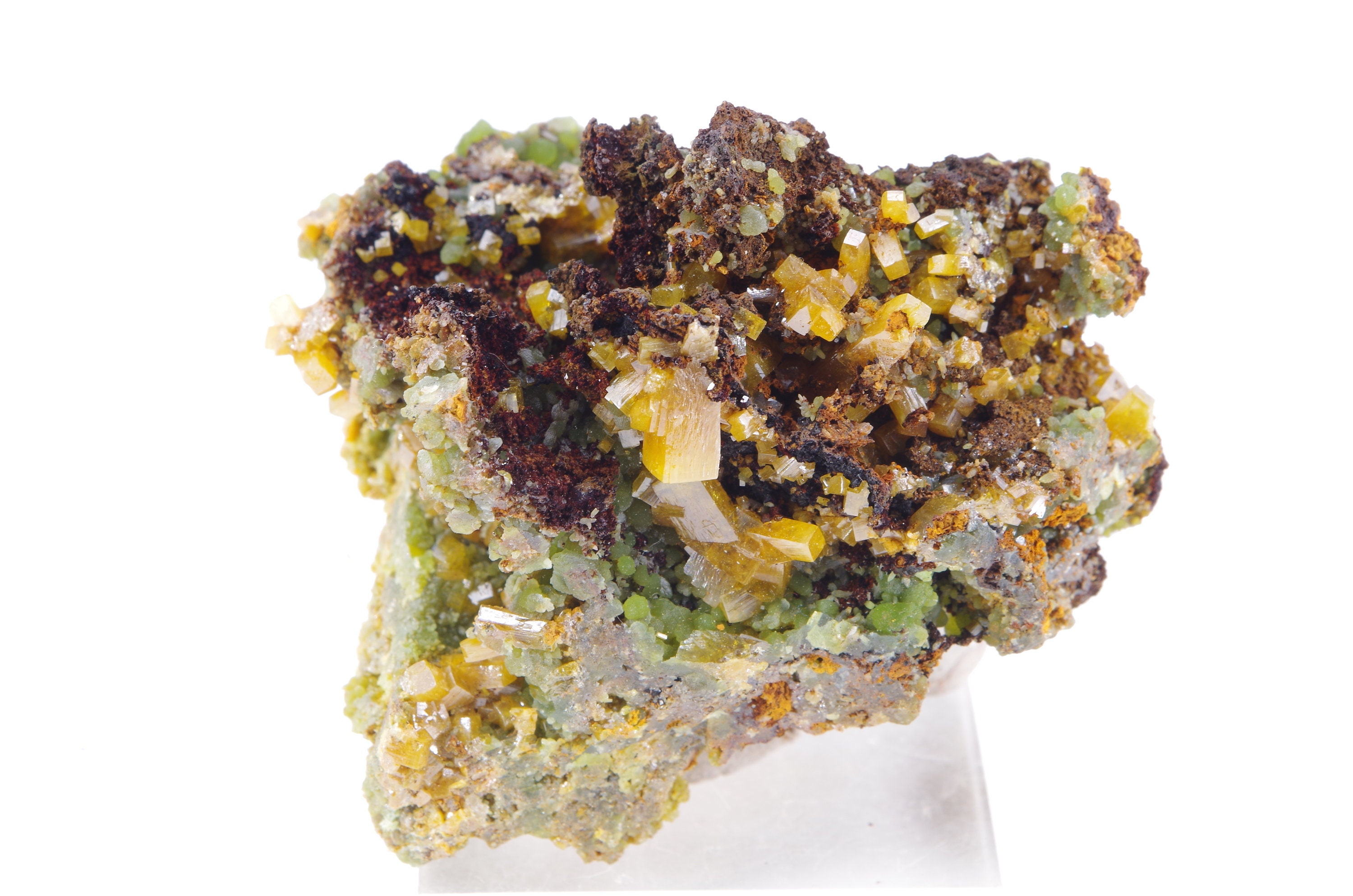 Wulfenite Mimetite Ojuela, Mapimi, Durango Mexique 4.5x3.5cm 63Gr
