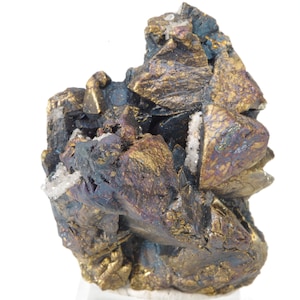 Miniera di Huayllapon di calcopirite iridescente Perù / Perù 4.5x4.5x2.5cm 51g