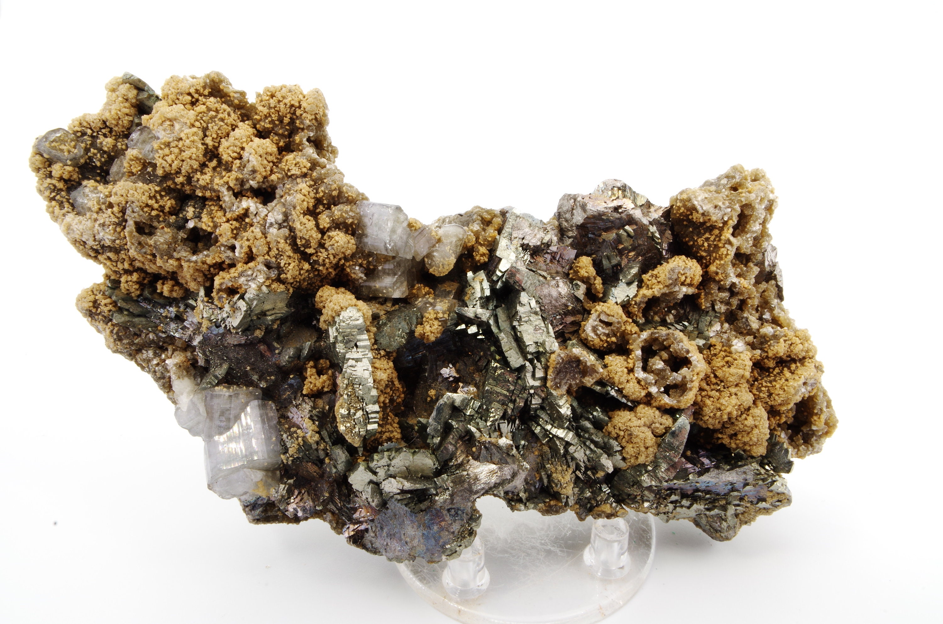 Apatite Sidérite Arsénopyrite Ferbérite Panasqueira Portugal 13.5x8.5x3cm 423Gr