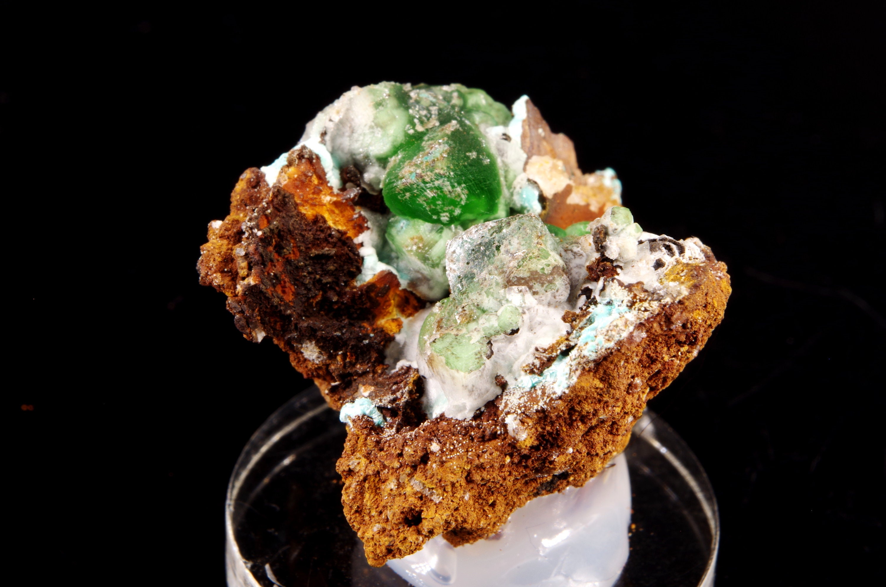 Smithsonite Rosasite Lavrion Mine Grèce/Greece 2x2.5x3cm 19G