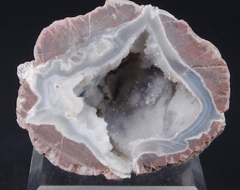Agaatkwartsgeode, VS, 6,5 x 5,5 cm