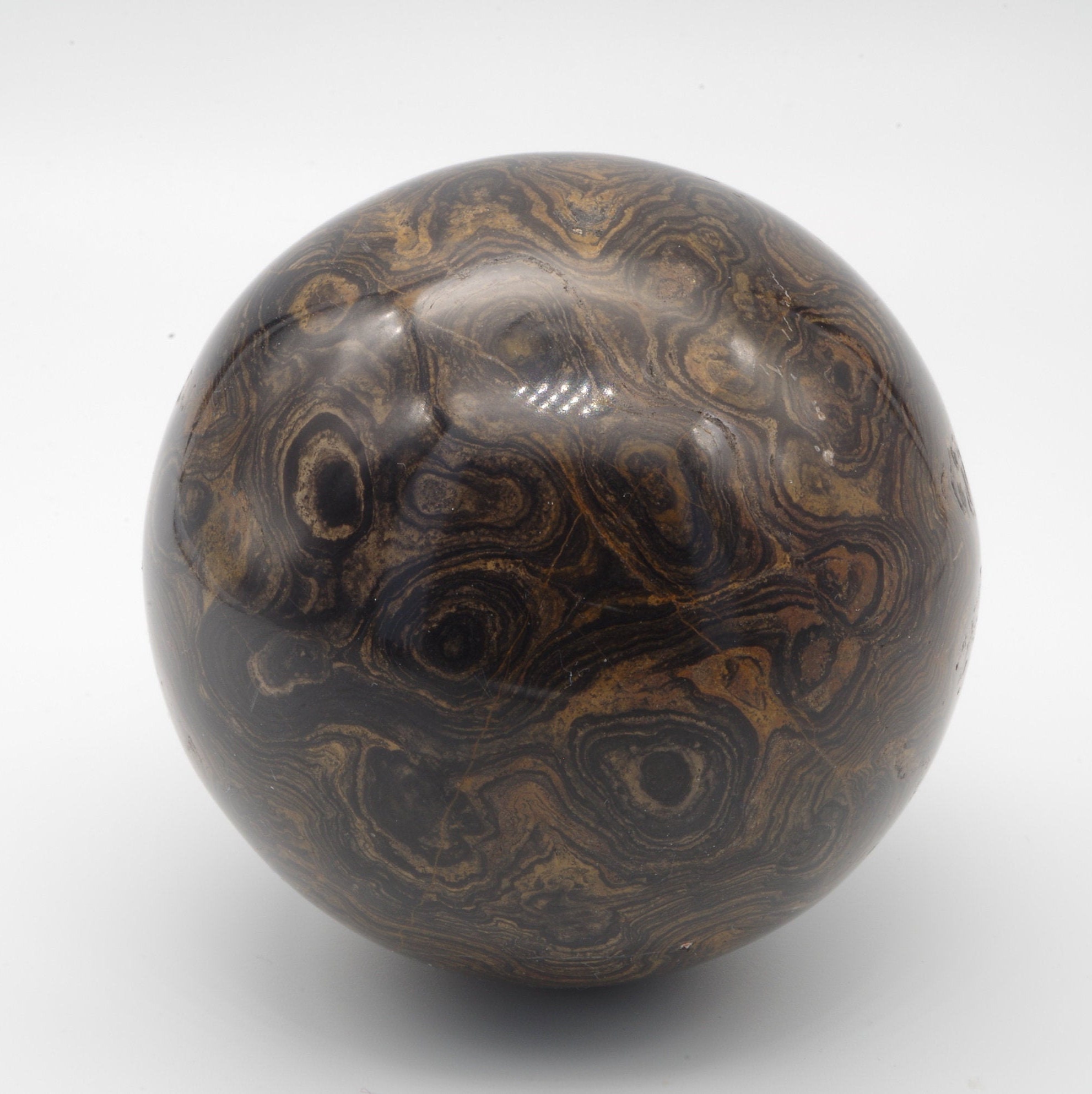 Boule de Crystal, Stromatolite en Forme Sphère, Pérou 592 Gr