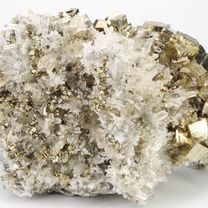 Quartz Pyrite Huaron Mine Peru / Peru 12x8x6cm 618g