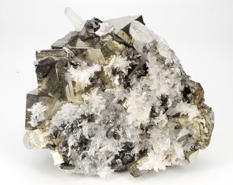 Cuarzo Pirita Esfalerita Mina Huaron Perú / Perú 10x9x4cm 539g