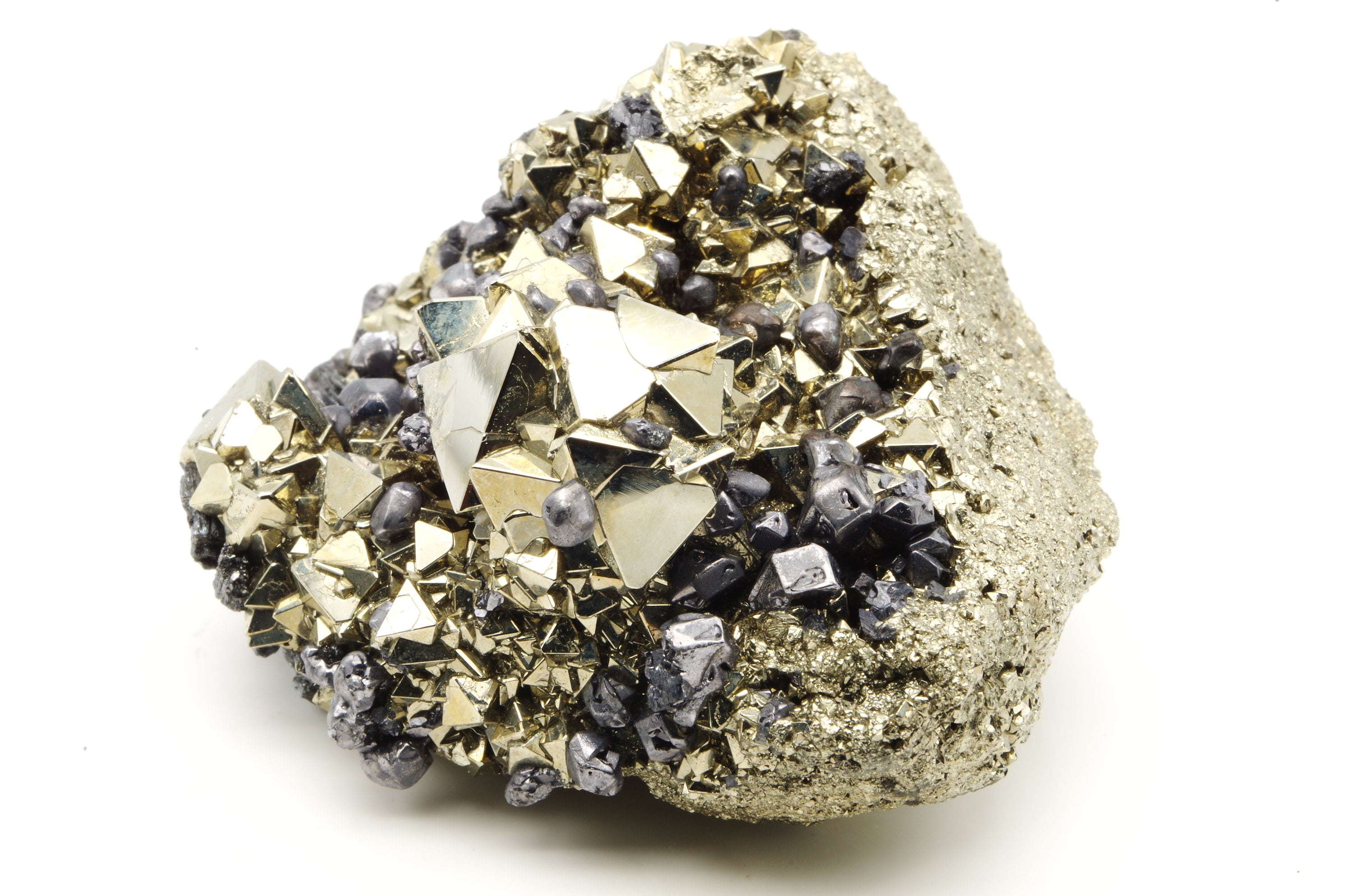 Pyrite Tétrahédrique Sphalérite Huaron Mine Pérou/Peru 6x6x3.5cm 201Gr