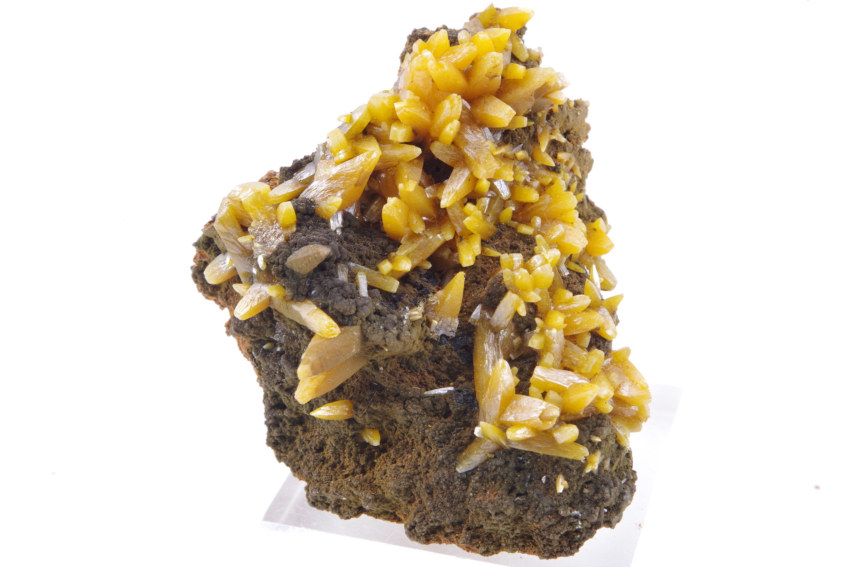 Wulfenite Mottramite Ojuela, Mapimi, Durango Mexique 4.5x3.5cm 26Gr