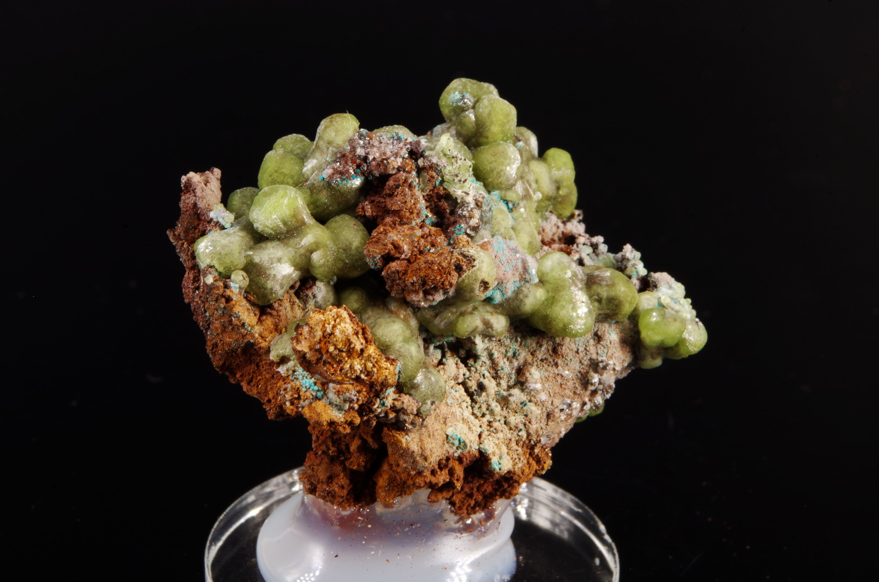 Smithsonite Rosasite Lavrion Mine Grèce/Greece 3x3.5x2cm 21G