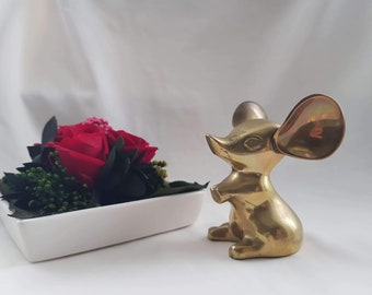 Figurine Bambi / Faon En Laiton Massif – Vintage Années 60/70 – Déco Rétro