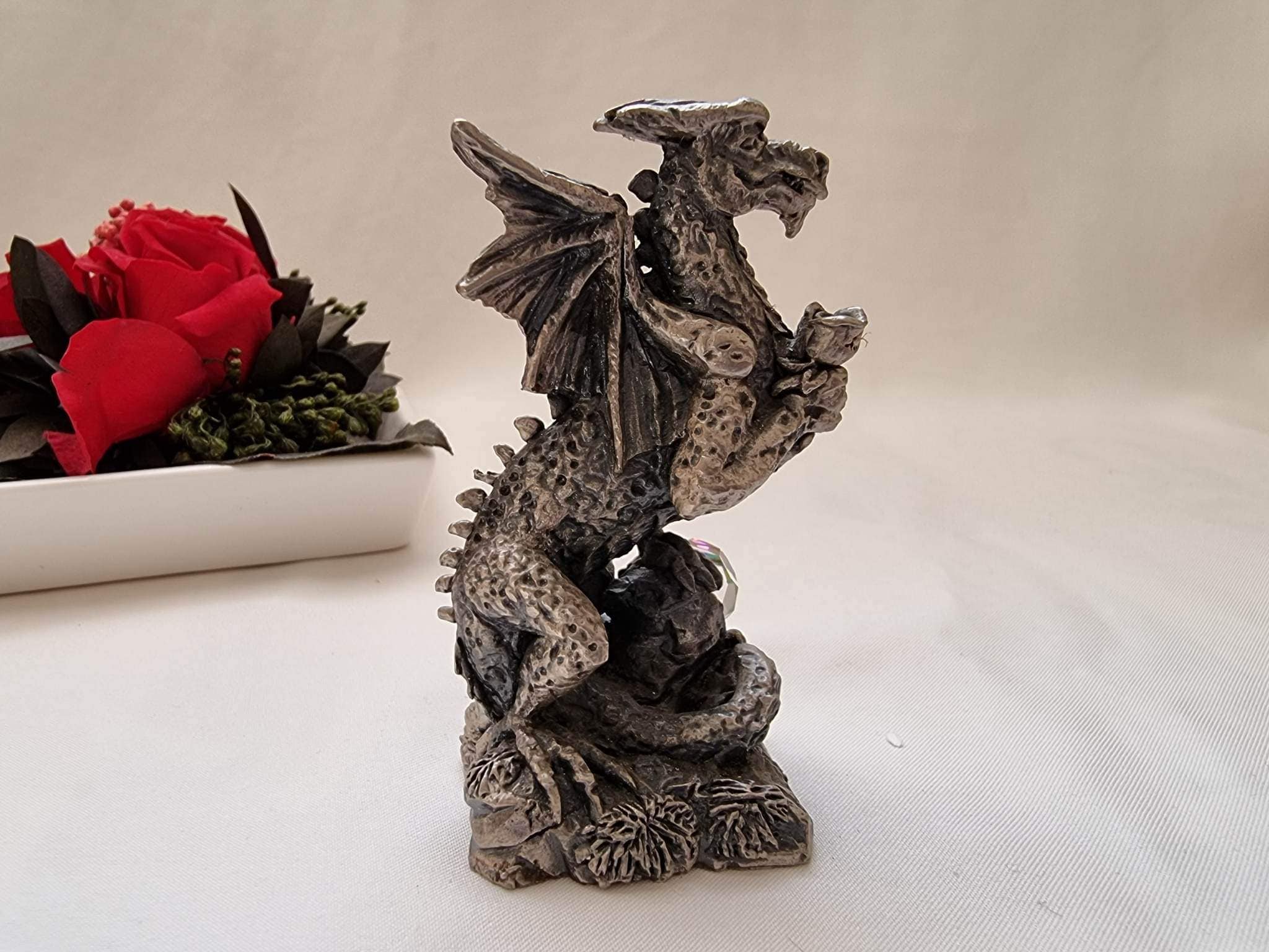 Tudor Mint Dragon Dragon Figurine Pewter Dragon Figurine Etsy