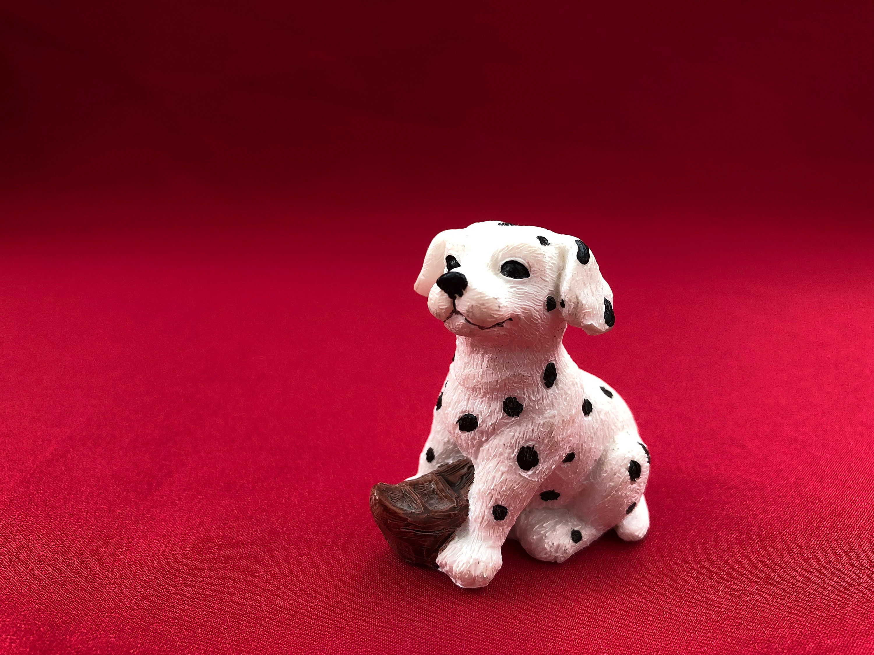 Dalmatiner Figur, Keramik Hundefigur, Porzellan Hundefigur, Kleine Hundefigur, Hundestatue