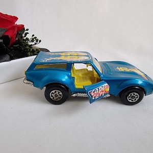 K 55 Corvette, corvette car model, matchbox car, corgi car, matchbox toys, sports car model, blue corvette, speed kings, Lesney car