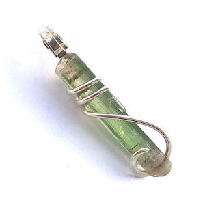 Wassermelone Turmalin Kristall in 14k Gold Art Wrap Anhänger Halskette Happy Valentines Day Verkauf Hochzeitsgeschenk Geburtstagsgeschenk
