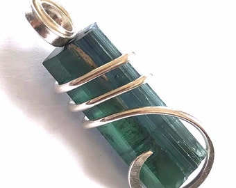 Tourmaline Pendant in Sterling Silver