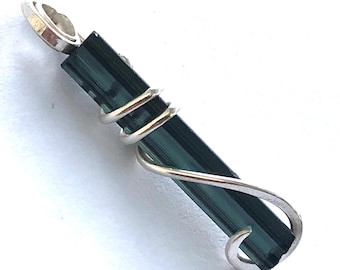 Indicolite Tourmaline Pendant – Paraiba Crystal Necklace, Afghanistan Stone