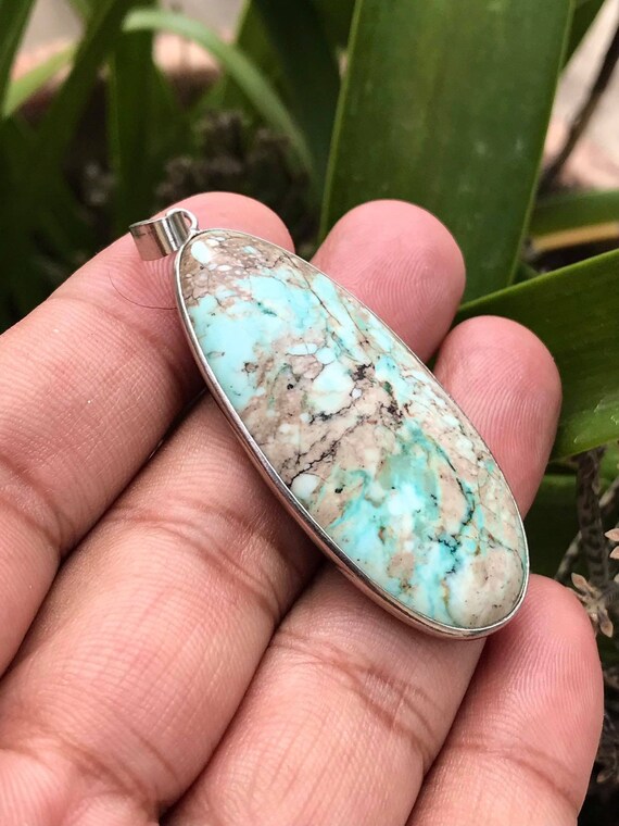Turquoise pendant hotsell etsy