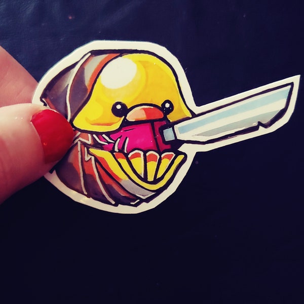 Rubber Ducky Isopod "try me" sticker