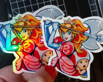 Fighting Peach! holo or matte