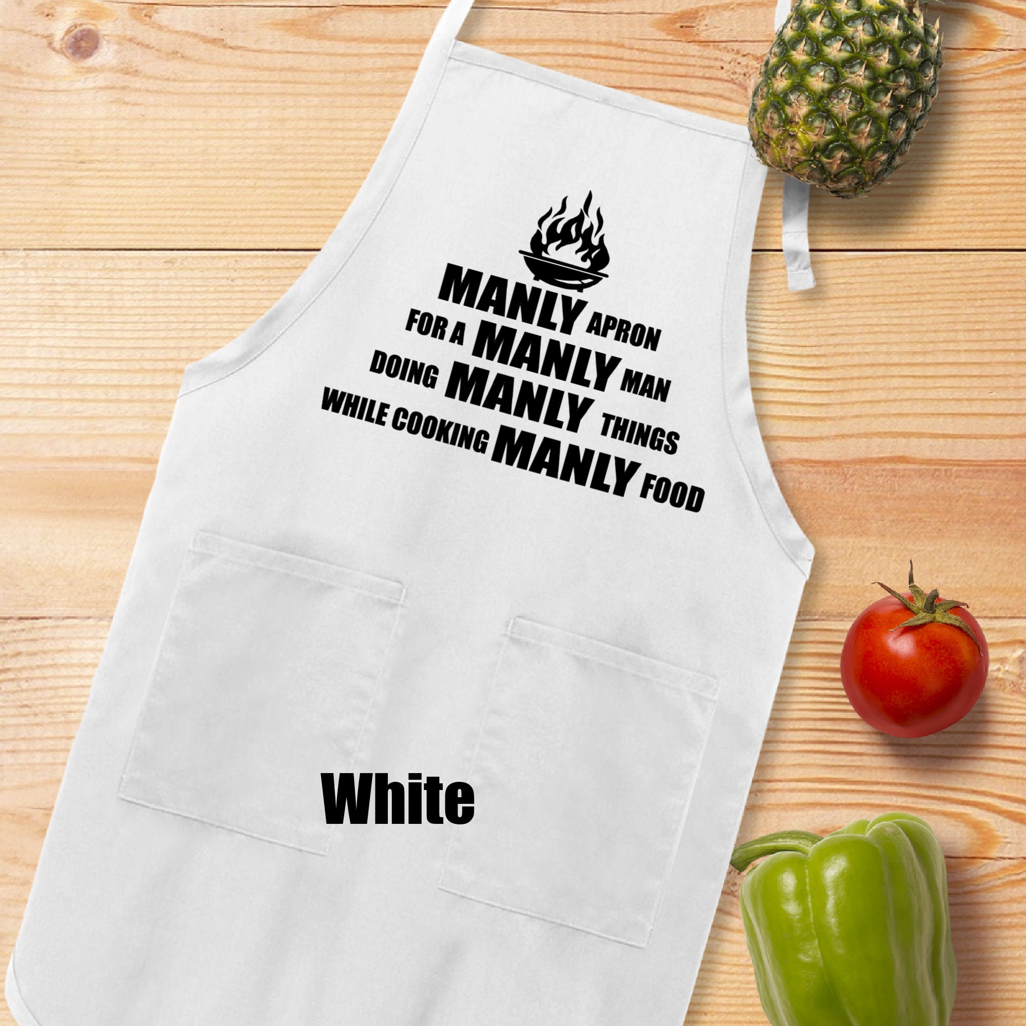 Manly Grilling Apron for Him Father's Day Gift Grill Etsy