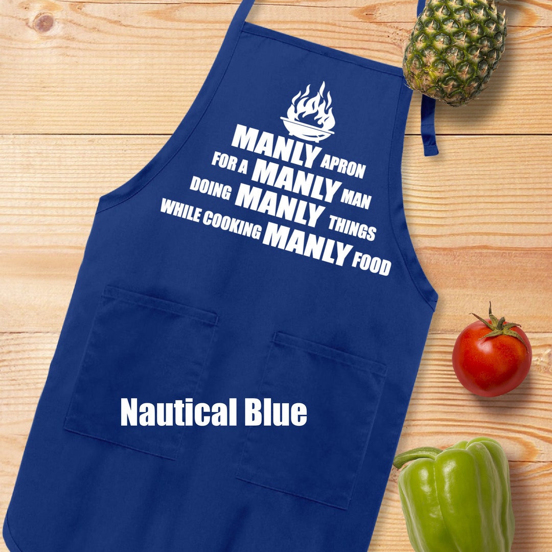 Manly Grilling Apron for Him Father's Day Gift Grill Etsy