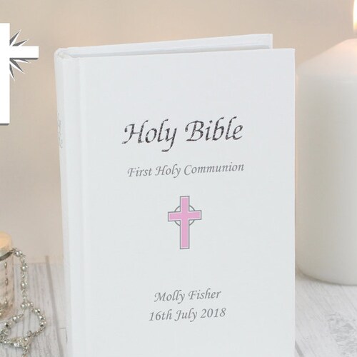 Personalised Bible Trinket Box Christening Gift Holy Etsy UK