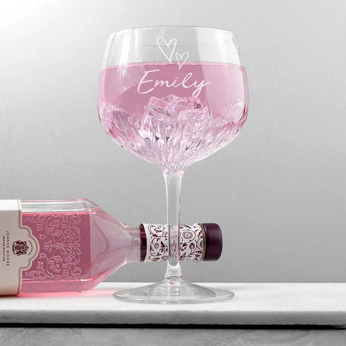 Personalized Gin Goblet Engraved Gin Glass Crystal Gin Etsy