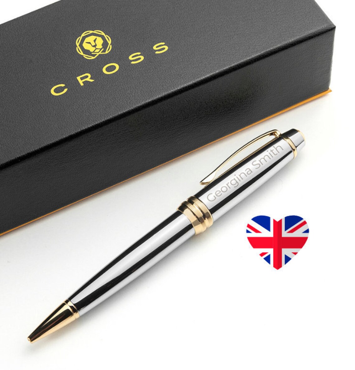 Personalised Chrome Pen Laser Engraved Cross Coventry Pen Etsy UK