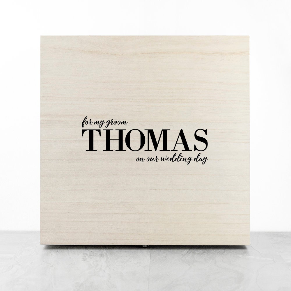 Caja de almacenamiento de madera personalizada caja de | Etsy