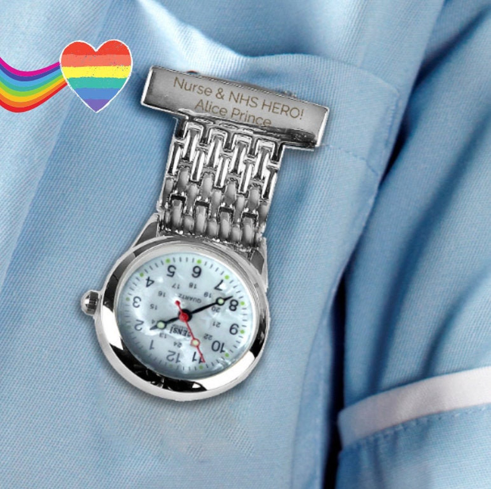 Personalised Nurse's Fob Watch Engraved Fob Watch Etsy