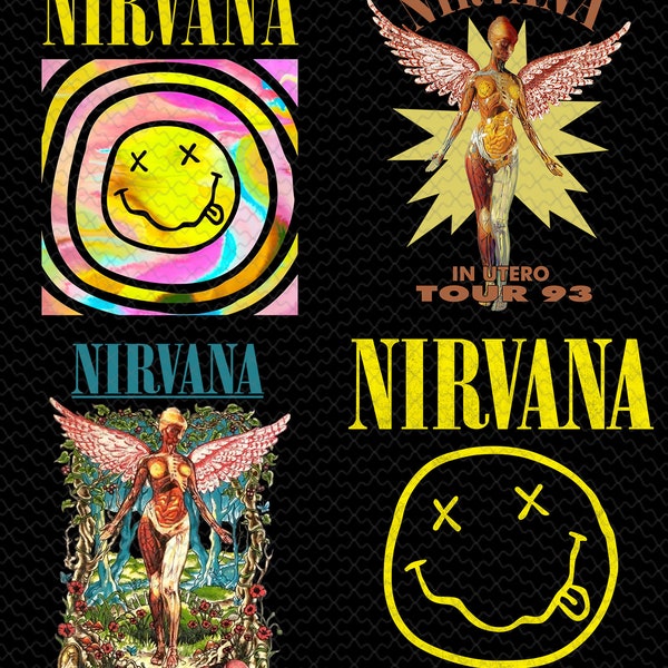 4 png, Nirvana Png, Nirvana Smile Face, Nirvana Rock Band, Nirvana Design, Nirvana Tour Music 2024, Nirvana Download