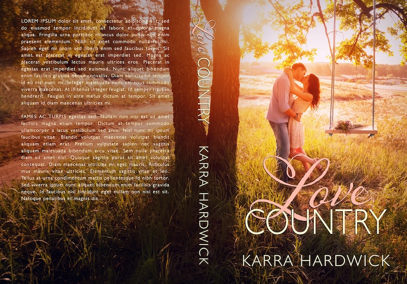 Sweet Country Romance Premade Ebook Cover Art with Print Book image 1