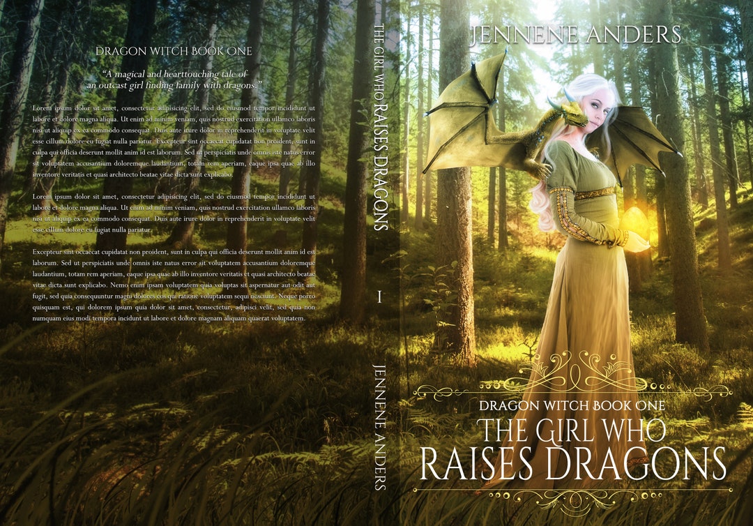 Dragon Girl Fantasy Premade Book Cover Bundle Epic Fantasy - Etsy