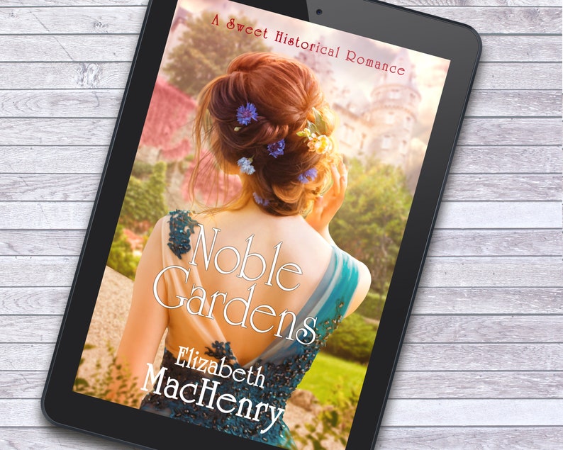 Noble Gardens Sweet Historical Romance Premade Ebook Cover image 1