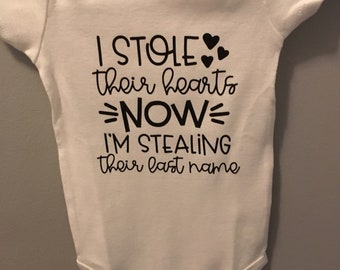 Stole Heart and Name Bodysuit