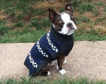 Hundepullover, Hundepulli, Alpaka Sweater, Charcoal Whisper Blue