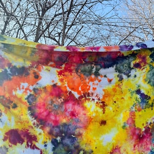 Custom Bedspread - Twin - Queen - King - Tie Dye Bohemian Bedding - Throw