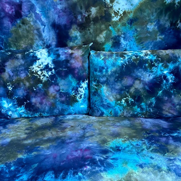 Custom Galaxies Sheet Or Duvet Set - Tie Dye Bohemian Bedding - Hand Dyed