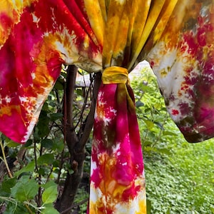 Kimono Khaleesi - Robe de chambre tie and dye - sur commande - Manches 3/4 - Regular et plus - Longueur genou et cheville