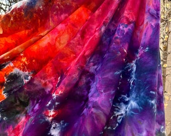 Cloudwander - Custom Dyed Fitted Sheet - King - Queen - Twin - Tie Dye - Bohemian Bedding - Pillow Cases