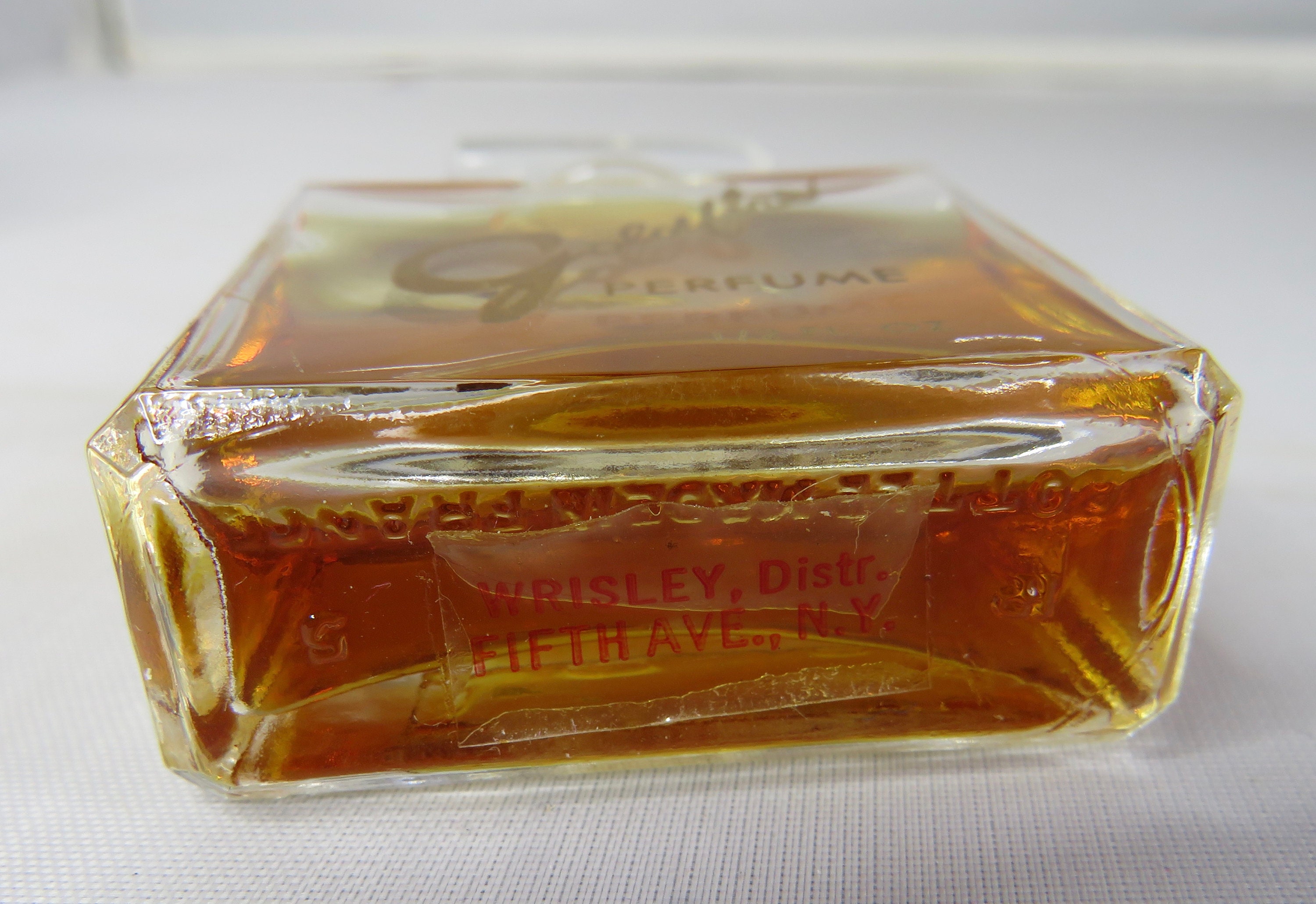 1950's French GOLDFIRE Perfume by Wrisley Full Bottle in Original