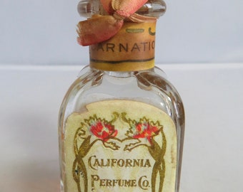 Antique Early 1900s CALIFORNIA PERFUME CO. (Avon) New York Carnation Perfume Un-Opened.   UBP18