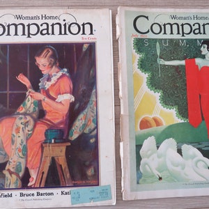 Two 1931 WOMAN'S HOME COMPANION Magazines: Stories Fashions Crafts.   UAF41