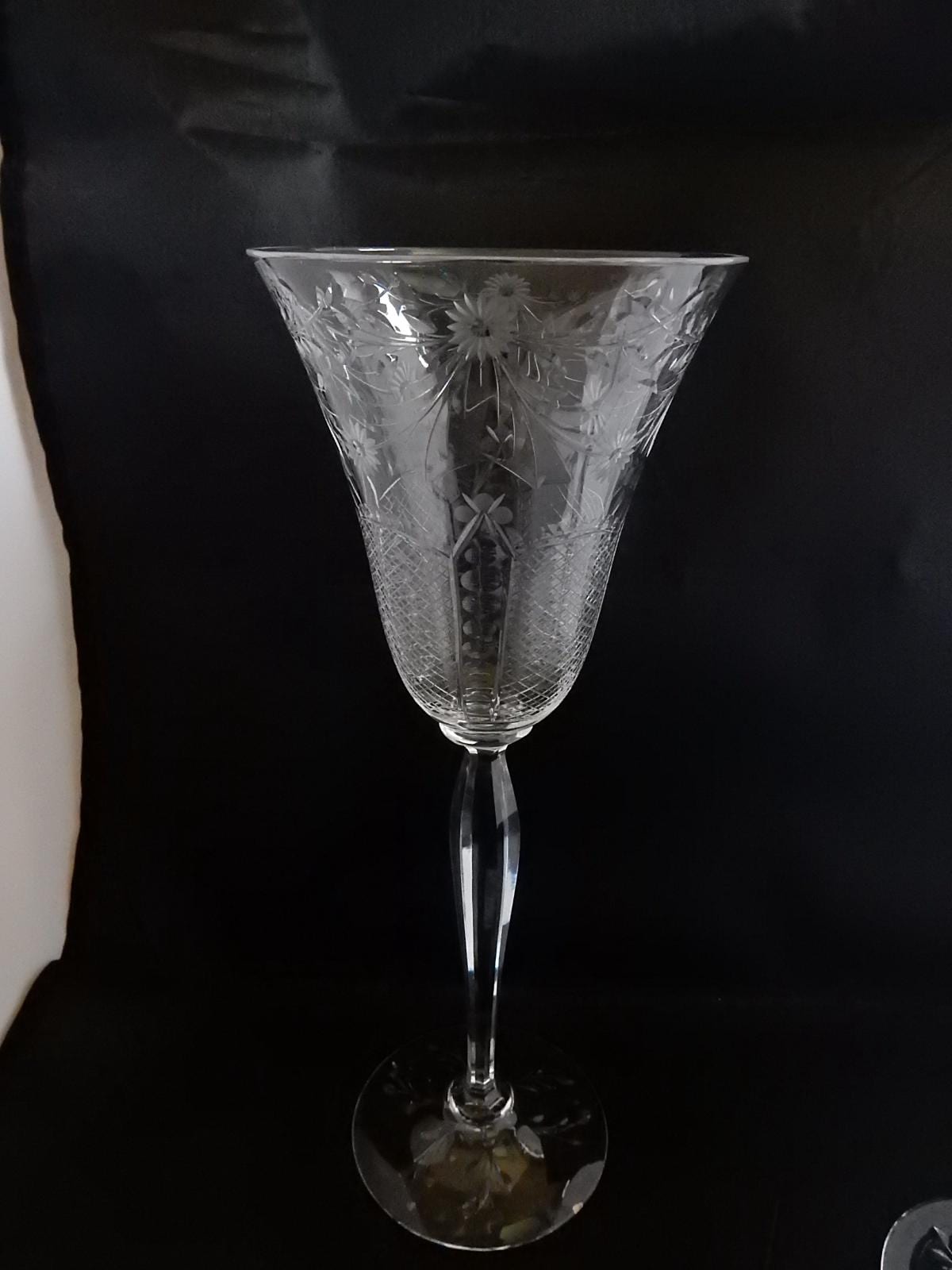 1920s Crystal Goblet - Etsy
