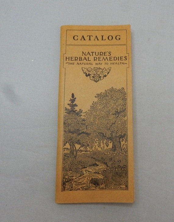 1933 NATURE'S HERBAL REMEDIES Catalog Holistic Natural Etsy