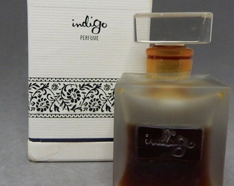 1948 Dorothy Gray INDIGO Perfume 1 oz Sealed Orig Box Frosted France Bottle