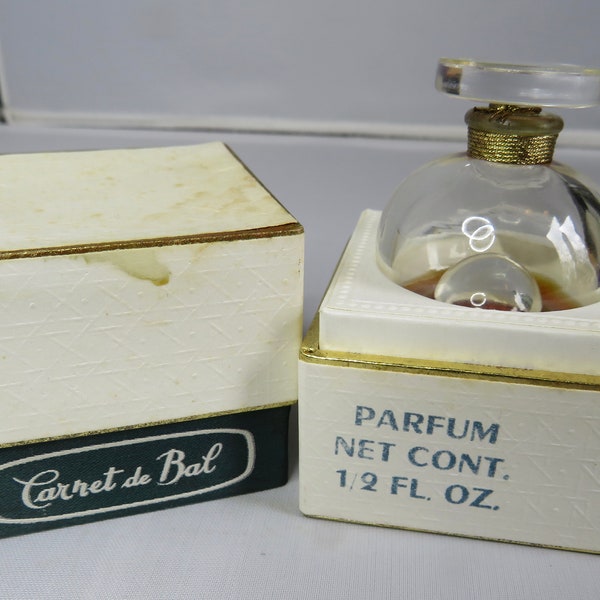 Vintage CARNET DE BAL French Perfume / Parfum Unopened Bottle in Original Box 1/4 oz.    OCV12
