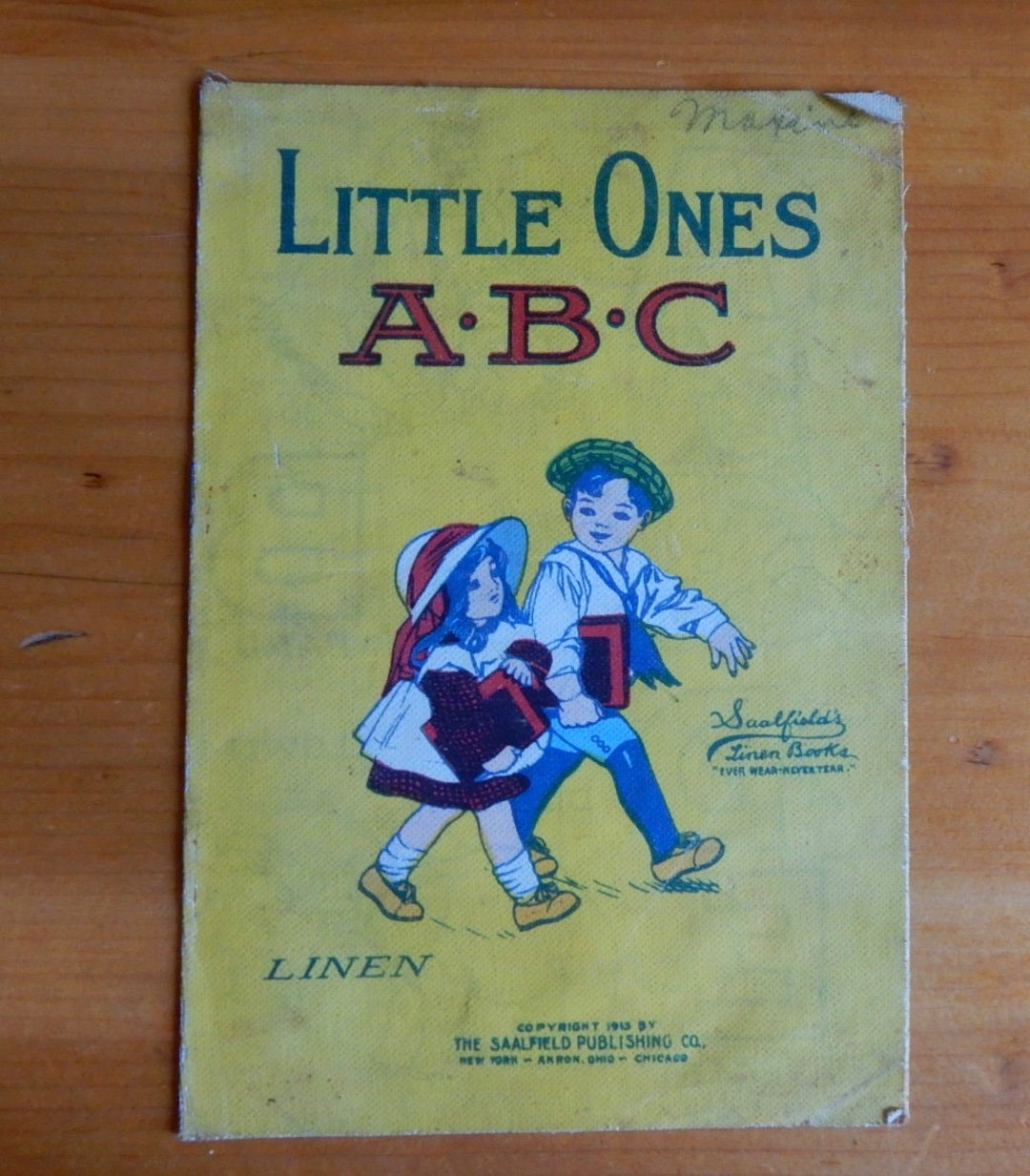 1900 Children's Linen Book LITTLE ONES ABC Nice Condition Etsy