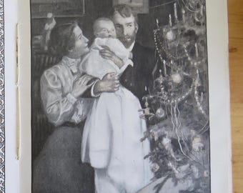 1901 Jessie Willcox Smith Baby's Red Letter Days New Baby Book