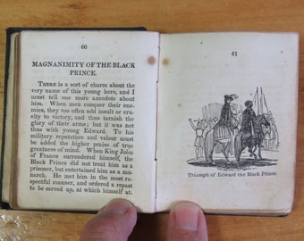 1845 Antique Miniature Child's Book: The Little HISTORY of ENGLAND , Loomis and Peck Philadelphia