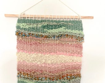 Woven Hanging, Woven Wall Art, Woven Tapestry, Housewarming Gift, Geode Inspired Weaving